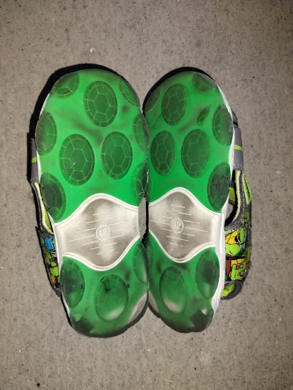 Teenage Mutant Ninja Turtle Sandals Size 12